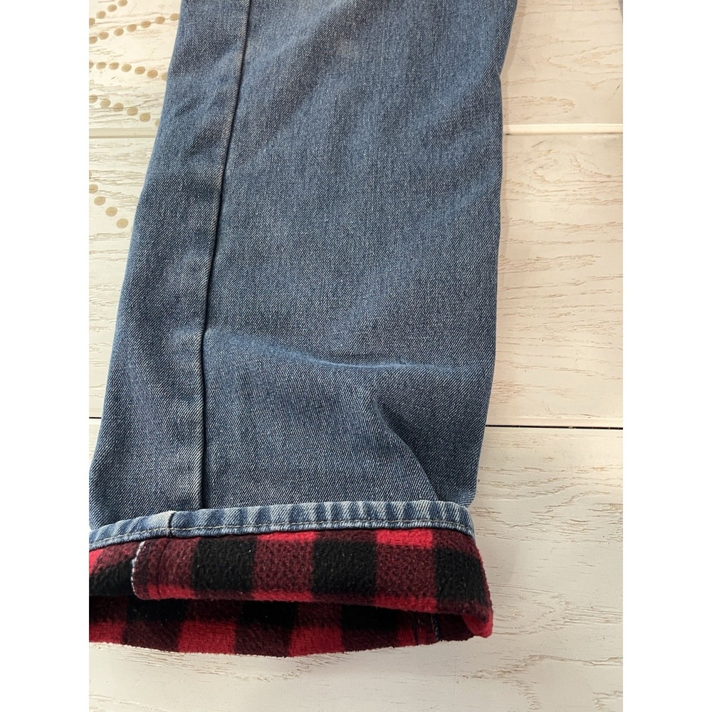 Vintage Outback Rider Flannel Lined Jeans‎ Mens 36x32 Relaxed Fit Buffalo Plaid